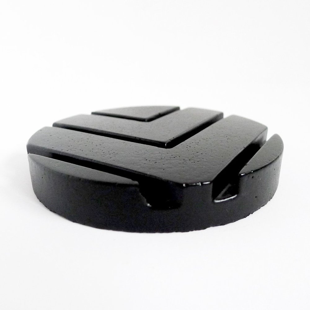Black CONCRETE/Stone Round Display/RING HOLDER - Picture 3 of 6